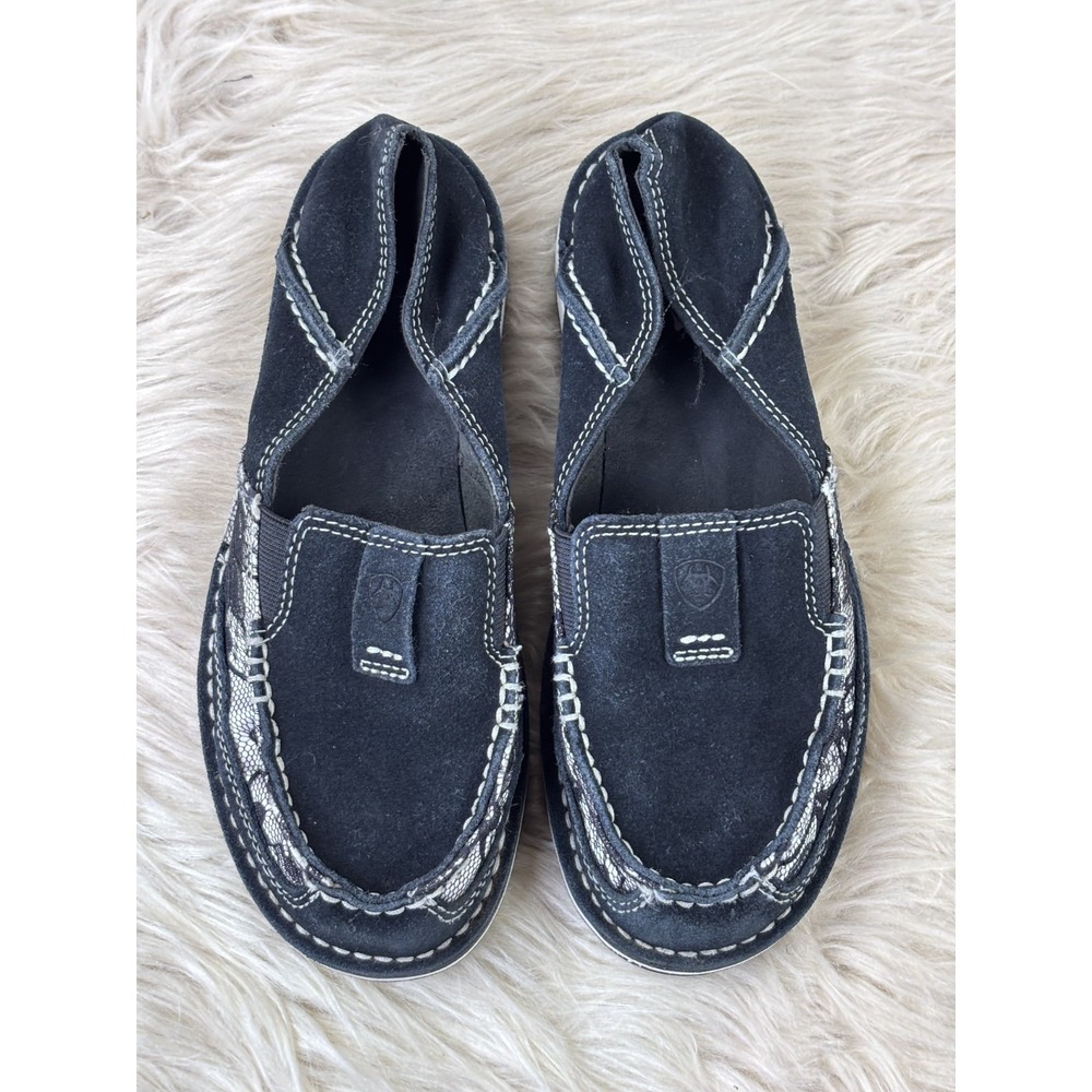 Ariat Cruiser Slip On Shoes Women's 6B Black Suede Comfort Casual - Picture 3 of 9
